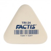 Ластик FACTIS (Испания) TRI 24, 51х46х12 мм, белый, треугольный, мягкий, PMFTRI24