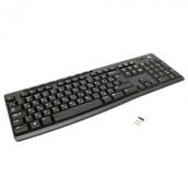 Клавиатура беспроводная LOGITECH K270, 104 клавиши + 8 дополнительных клавиш, мультимедийная, черная, 920-003757