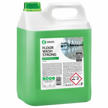 Средство концентрат для машинной и ручной мойки полов 5,6 кг, GRASS FLOOR WASH STRONG, щелочь, 125193