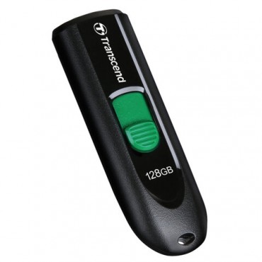 Флеш-диск 128 GB TRANSCEND JetFlash 790C, разъем USB Type-С, черный/зеленый, TS128GJF790C