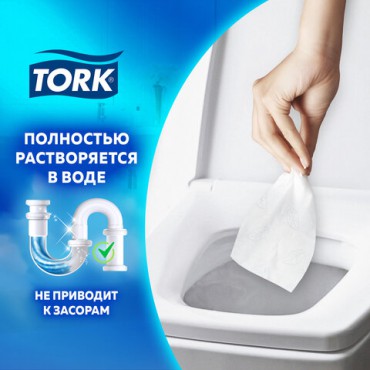 Бумага туалетная 170 метров, TORK (Система T2) ADVANCED, 2-слойная, белая, КОМПЛЕКТ 12 рулонов, 120231